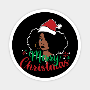 Sexy Afro Santa Magnet